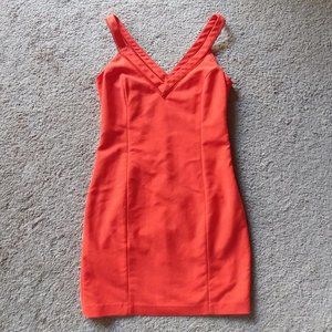 Zara Trafaluc Orange Sleeveless VNeck Shea…